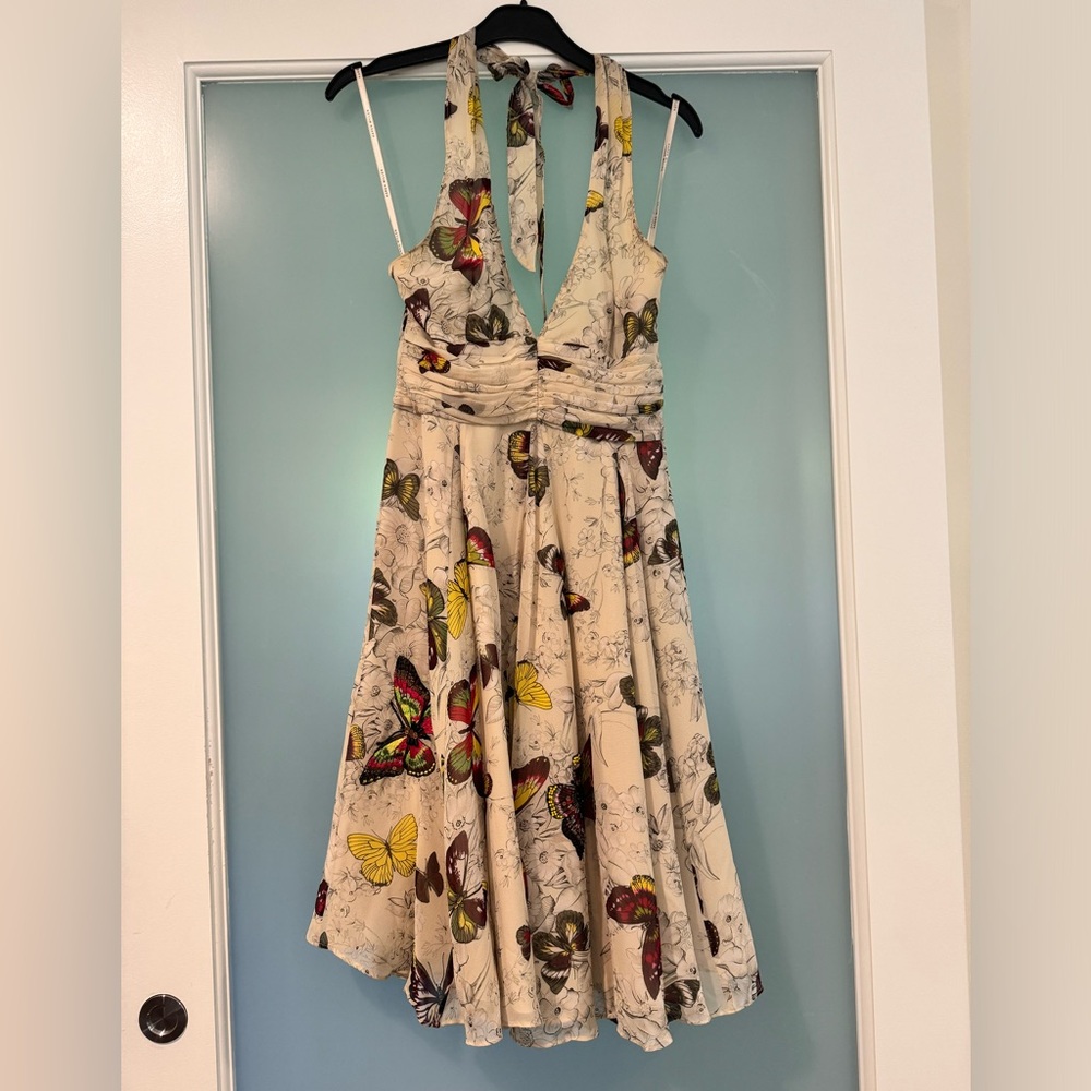 Silk halter dress